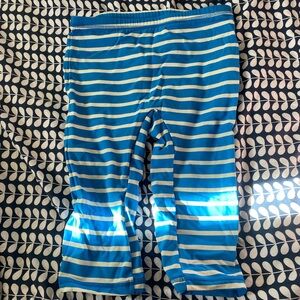 Boden Blue and Cream Preppy Striped swim shorts pants size 9-10Y UV Protection